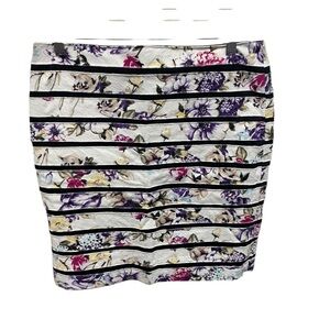 White House Black Market Jacquard Floral pencil skirt women’s 6 preppy business